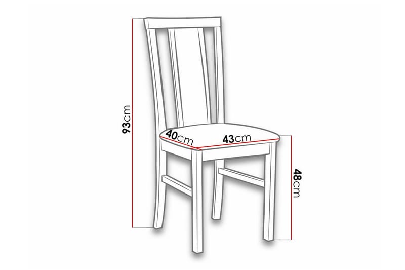 Roma Spisestol - Sort/træ - Spisebordsstole & køkkenstole