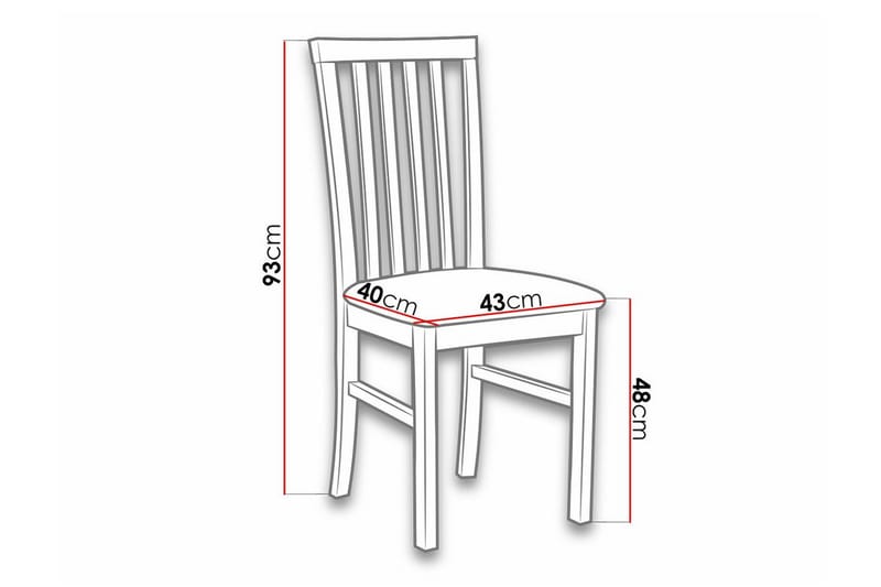 Roma Spisestol - Træ/Sort - Spisebordsstole & køkkenstole