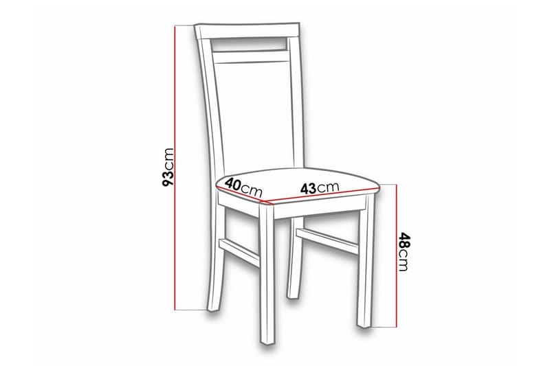 Roma Spisestol - Træ/Sort - Spisebordsstole & køkkenstole