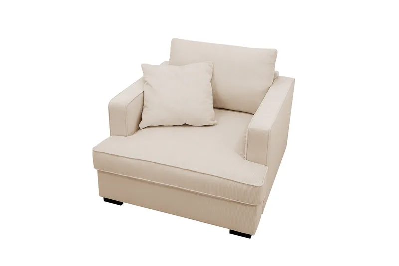 Rossita Ekstra Dyb Lænestol - Beige - Møbler - Stole & lænestole - Lænestole