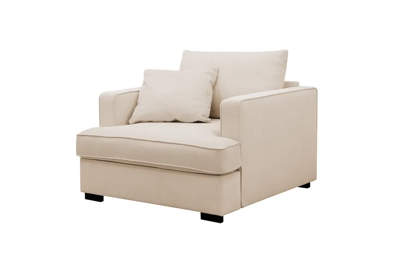 Rossita Ekstra Dyb Lænestol - Beige - Møbler - Stole & lænestole - Lænestole