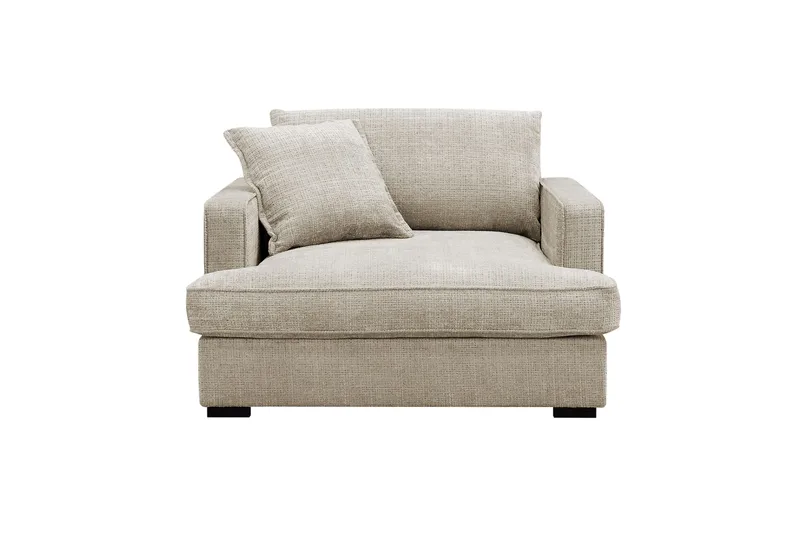 Rossita lyx Ekstra dyb Lænestol, Beige Chenille