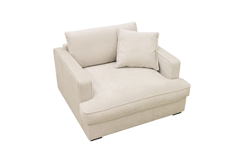 Rossita lyx Ekstra dyb Lænestol - Beige Chenille - Møbler - Stole & lænestole - Lænestole