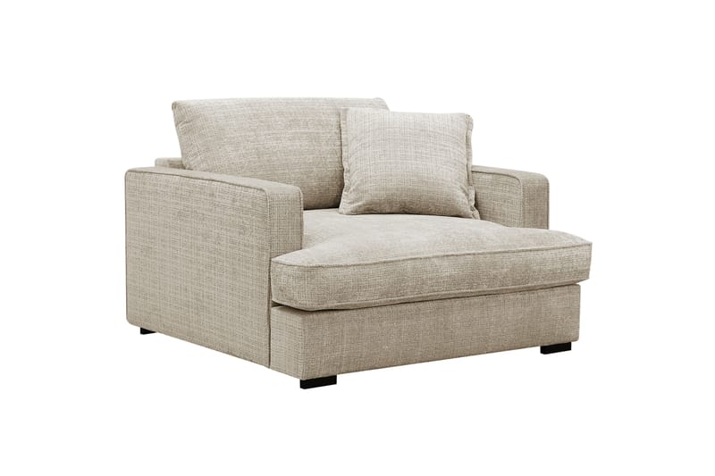 Rossita lyx Ekstra dyb Lænestol - Beige Chenille - Møbler - Stole & lænestole - Lænestole