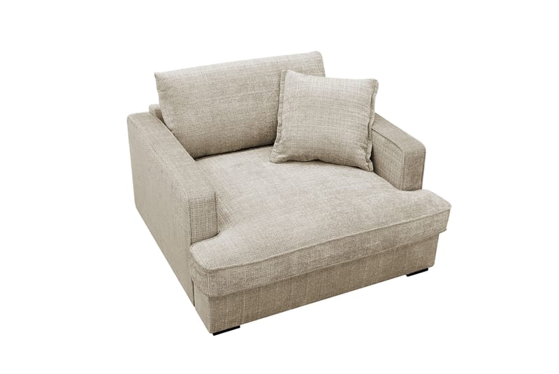 Rossita lyx Ekstra dyb Lænestol - Beige Chenille - Møbler - Stole & lænestole - Lænestole