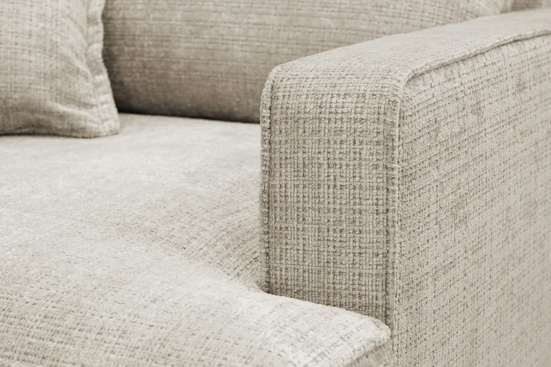 Rossita lyx Ekstra dyb Lænestol - Beige Chenille - Møbler - Stole & lænestole - Lænestole