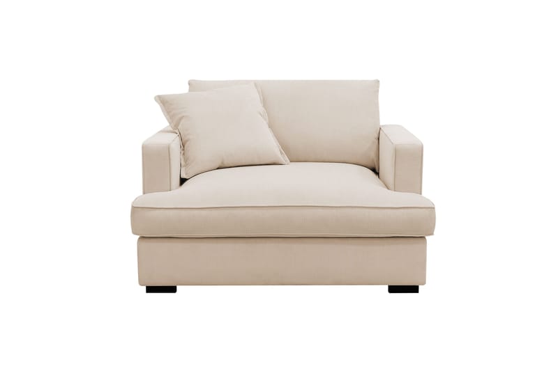 Rossita lyx Ekstra dyb Lænestol - Beige Jernbanefløjl - Møbler - Stole & lænestole - Lænestole