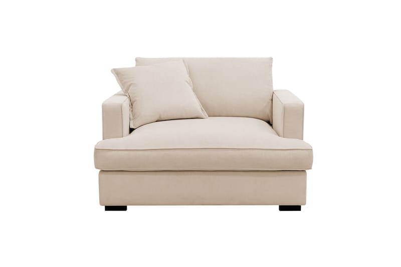 Rossita lyx Ekstra dyb Lænestol - Beige Jernbanefløjl - Møbler - Stole & lænestole - Lænestole