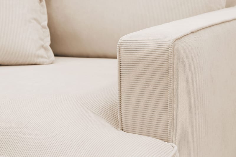 Rossita lyx Ekstra dyb Lænestol - Beige Jernbanefløjl - Møbler - Stole & lænestole - Lænestole