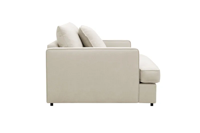 Rossita lyx Ekstra dyb Lænestol - Beige Stof - Møbler - Stole & lænestole - Lænestole