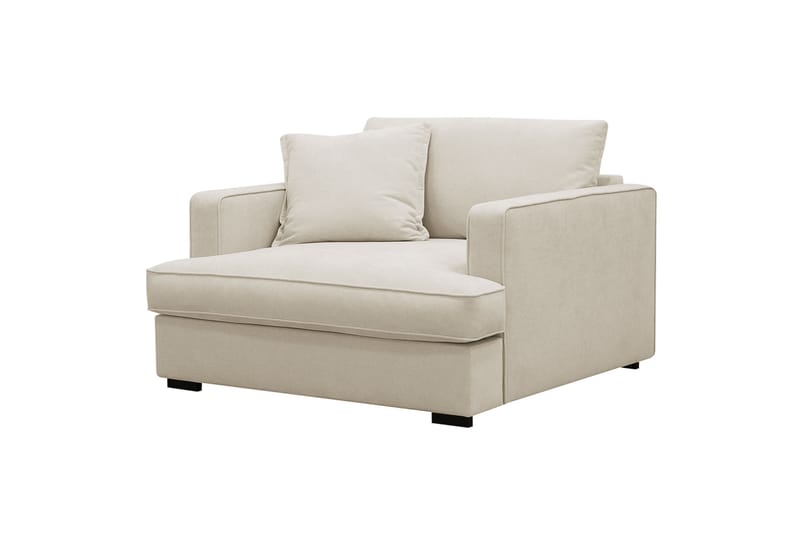 Rossita lyx Ekstra dyb Lænestol - Beige Stof - Møbler - Stole & lænestole - Lænestole