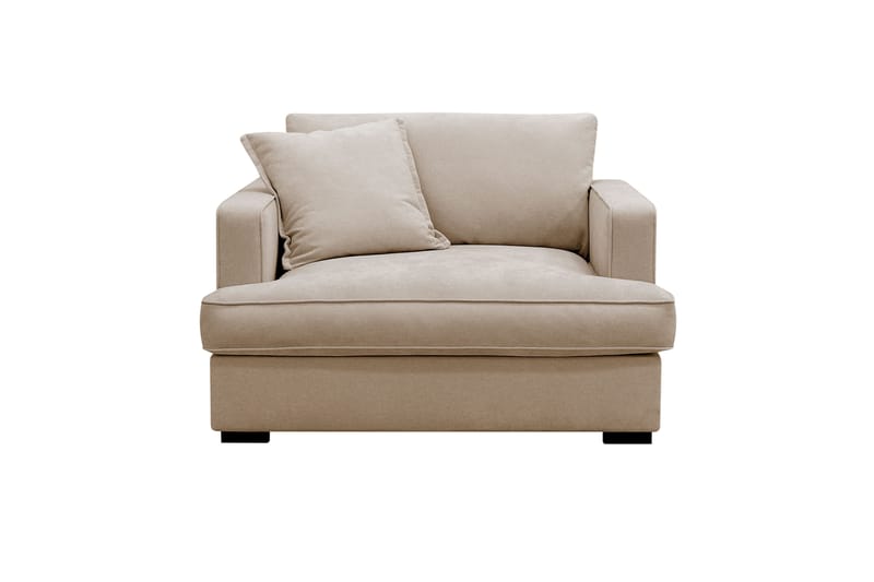 Rossita lyx Ekstra dyb Lænestol - Beige Stof - Møbler - Stole & lænestole - Lænestole