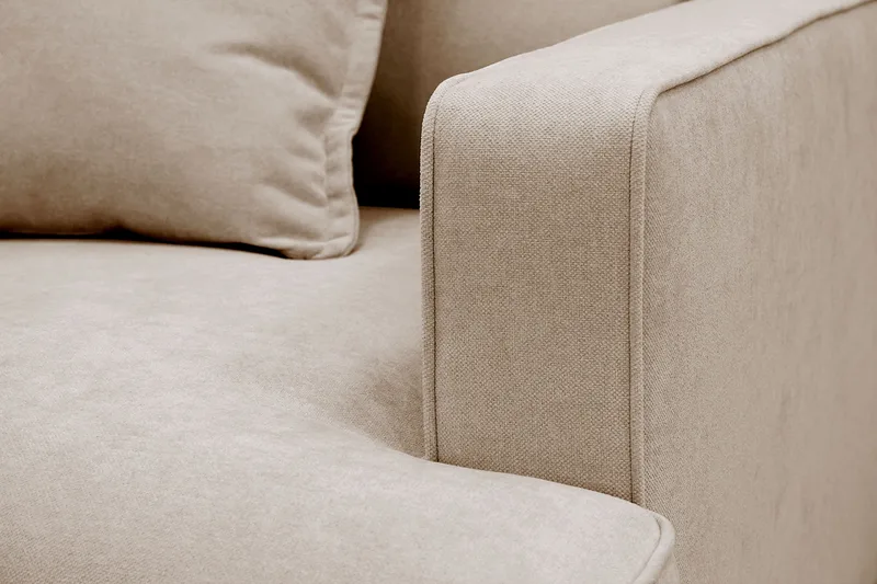 Rossita lyx Ekstra dyb Lænestol - Beige Stof - Møbler - Stole & lænestole - Lænestole