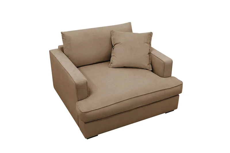 Rossita lyx Ekstra dyb Lænestol - Brun Jernbanefløjl - Møbler - Stole & lænestole - Lænestole