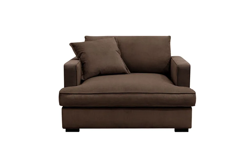 Rossita lyx Ekstra dyb Lænestol - Brun Jernbanefløjl - Møbler - Stole & lænestole - Lænestole