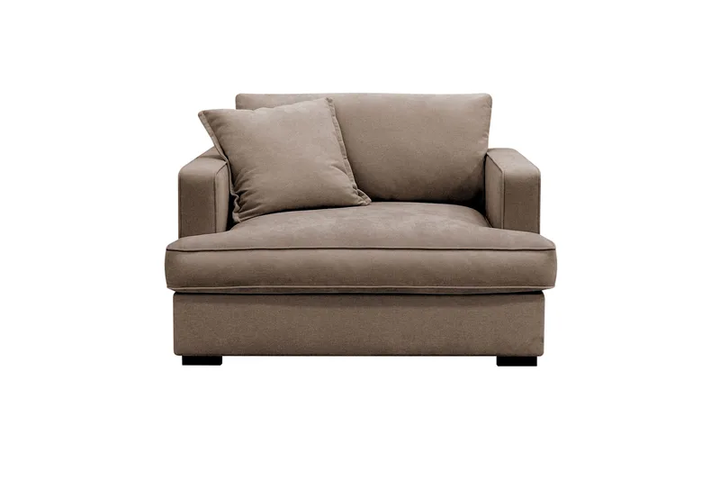 Rossita lyx Ekstra dyb Lænestol, Brun Stof