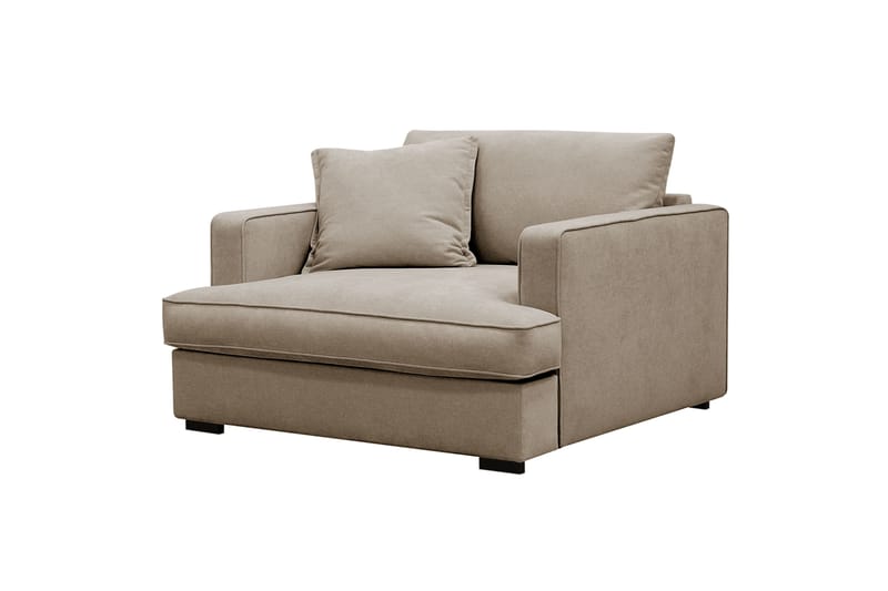 Rossita lyx Ekstra dyb Lænestol - Brun Stof - Møbler - Stole & lænestole - Lænestole