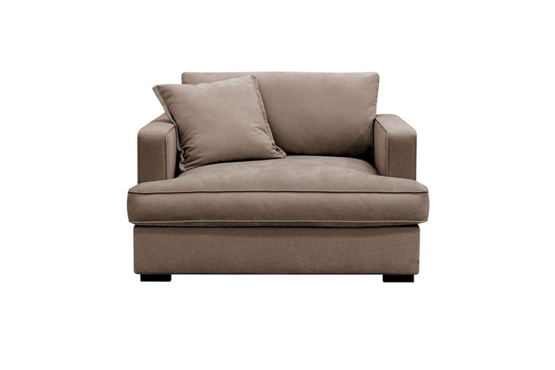 Rossita lyx Ekstra dyb Lænestol - Brun Stof - Møbler - Stole & lænestole - Lænestole