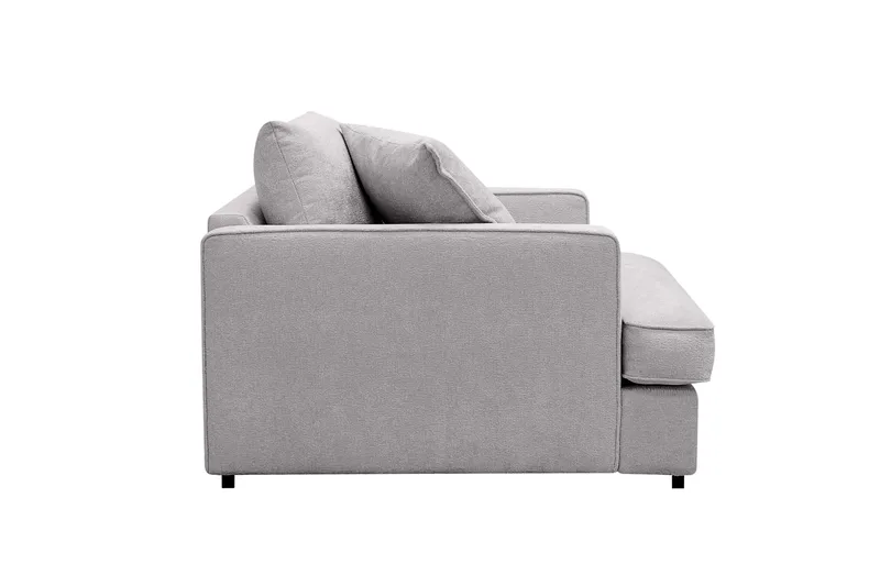 Rossita lyx Ekstra dyb Lænestol - Grå Chenille - Møbler - Stole & lænestole - Lænestole