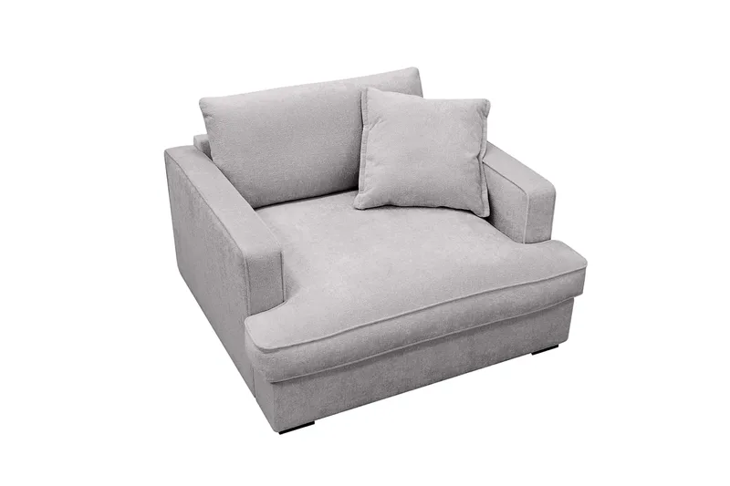 Rossita lyx Ekstra dyb Lænestol - Grå Chenille - Møbler - Stole & lænestole - Lænestole