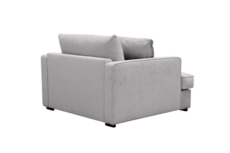 Rossita lyx Ekstra dyb Lænestol - Grå Chenille - Møbler - Stole & lænestole - Lænestole