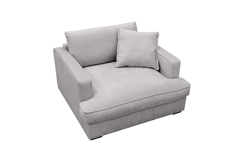 Rossita lyx Ekstra dyb Lænestol - Grå Chenille - Møbler - Stole & lænestole - Lænestole