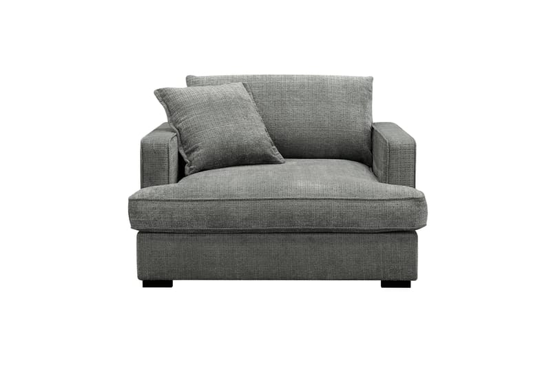 Rossita lyx Ekstra dyb Lænestol - Grå Chenille - Møbler - Stole & lænestole - Lænestole