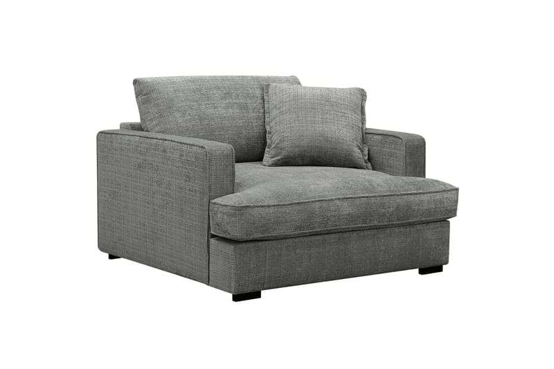 Rossita lyx Ekstra dyb Lænestol - Grå Chenille - Møbler - Stole & lænestole - Lænestole