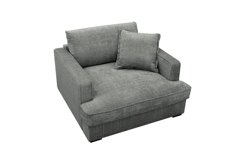 Rossita lyx Ekstra dyb Lænestol - Grå Chenille - Møbler - Stole & lænestole - Lænestole