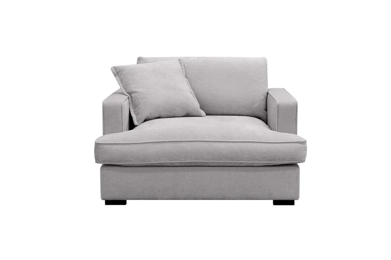 Rossita lyx Ekstra dyb Lænestol - Grå Chenille - Møbler - Stole & lænestole - Lænestole