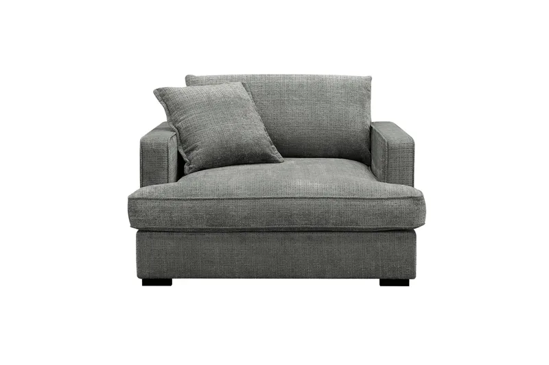 Rossita lyx Ekstra dyb Lænestol, Grå Chenille