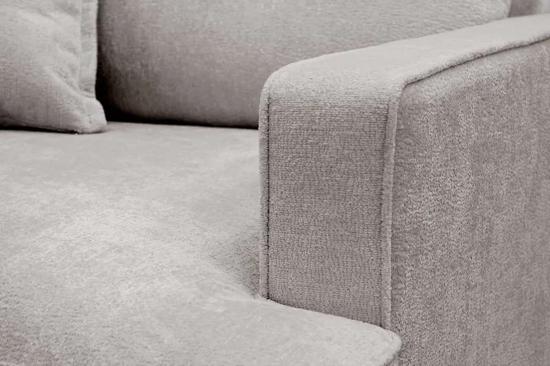 Rossita lyx Ekstra dyb Lænestol - Grå/Brun Chenille - Møbler - Stole & lænestole - Lænestole