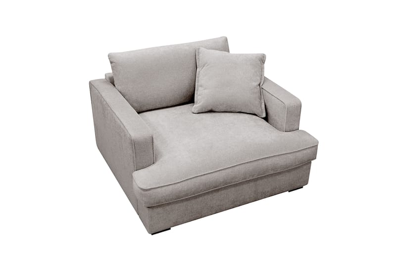 Rossita lyx Ekstra dyb Lænestol - Grå/Brun Chenille - Møbler - Stole & lænestole - Lænestole