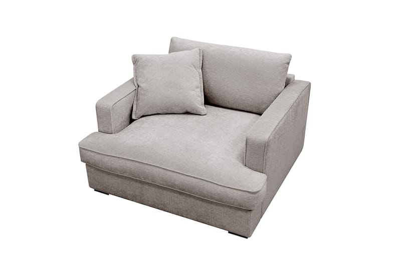 Rossita lyx Ekstra dyb Lænestol - Grå/Brun Chenille - Møbler - Stole & lænestole - Lænestole