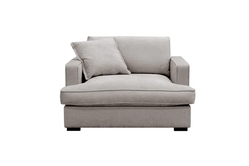 Rossita lyx Ekstra dyb Lænestol - Grå/Brun Chenille - Møbler - Stole & lænestole - Lænestole