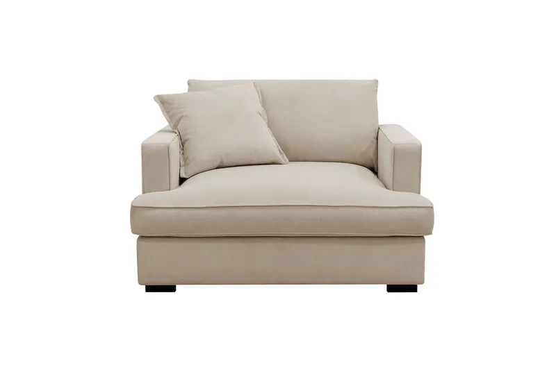 Rossita lyx Ekstra dyb Lænestol - Greige Manchester - Møbler - Stole & lænestole - Lænestole