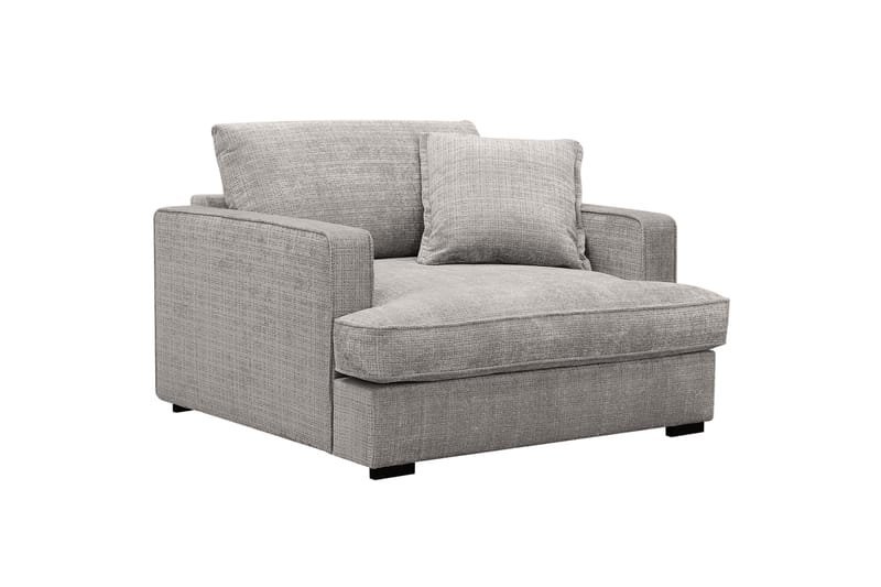 Rossita lyx Ekstra dyb Lænestol - Lysegrå Chenille - Møbler - Stole & lænestole - Lænestole