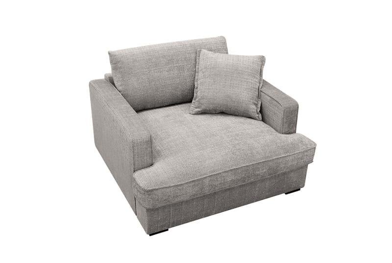 Rossita lyx Ekstra dyb Lænestol - Lysegrå Chenille - Møbler - Stole & lænestole - Lænestole