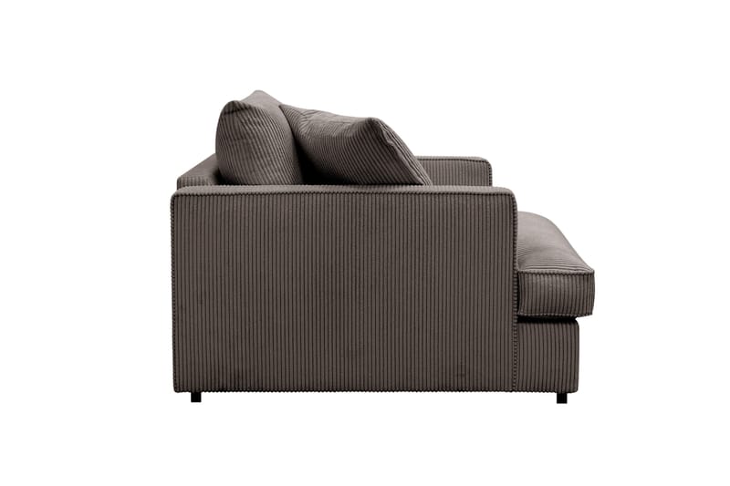 Rossita lyx Ekstra dyb Lænestol - Mørkegrå Jernbanefløjl - Møbler - Stole & lænestole - Lænestole