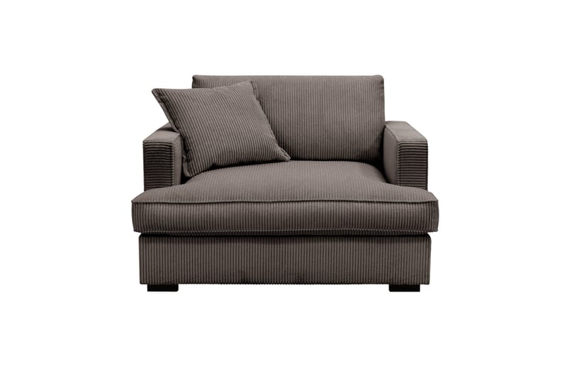 Rossita lyx Ekstra dyb Lænestol - Mørkegrå Jernbanefløjl - Møbler - Stole & lænestole - Lænestole