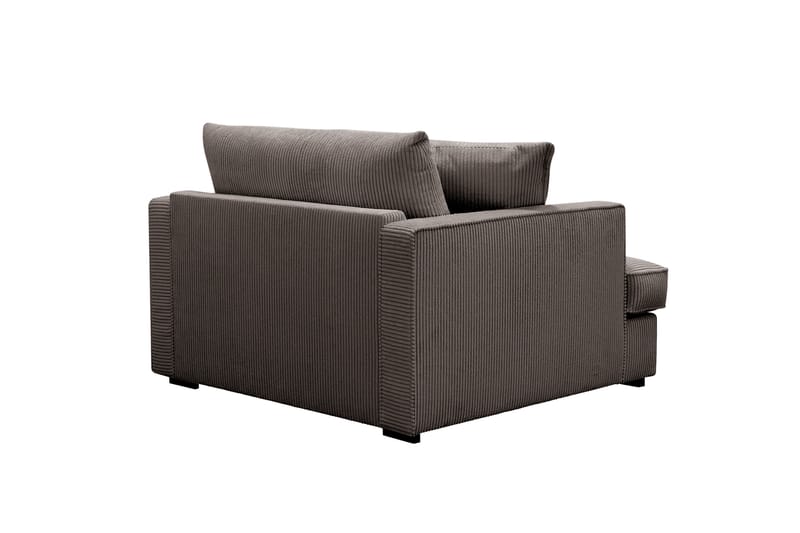 Rossita lyx Ekstra dyb Lænestol - Mørkegrå Jernbanefløjl - Møbler - Stole & lænestole - Lænestole