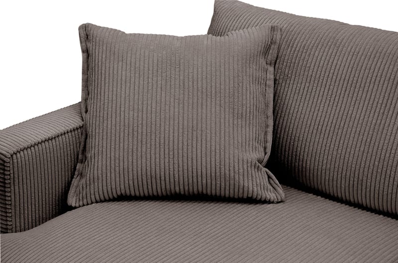 Rossita lyx Ekstra dyb Lænestol - Mørkegrå Jernbanefløjl - Møbler - Stole & lænestole - Lænestole