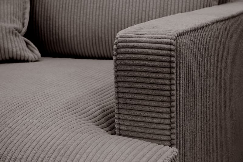 Rossita lyx Ekstra dyb Lænestol - Mørkegrå Jernbanefløjl - Møbler - Stole & lænestole - Lænestole