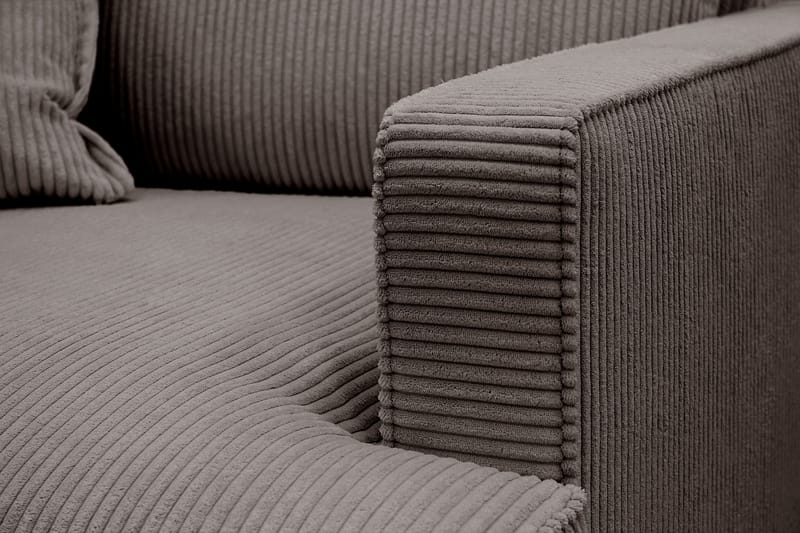 Rossita lyx Ekstra dyb Lænestol - Mørkegrå Jernbanefløjl - Møbler - Stole & lænestole - Lænestole