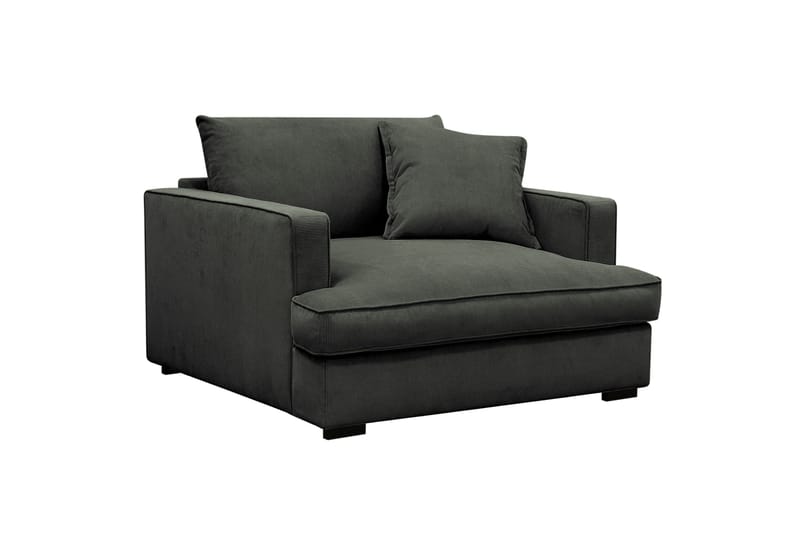 Rossita lyx Ekstra dyb Lænestol - Mørkegrøn Jernbanefløjl - Møbler - Stole & lænestole - Lænestole