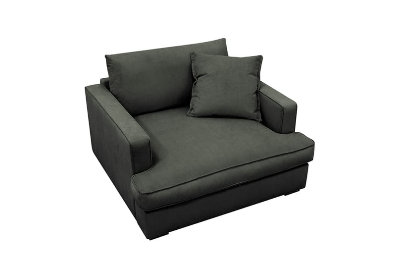 Rossita lyx Ekstra dyb Lænestol - Mørkegrøn Jernbanefløjl - Møbler - Stole & lænestole - Lænestole