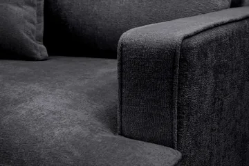 Rossita lyx Ekstra dyb Lænestol - Sort Chenille - Møbler - Stole & lænestole - Lænestole