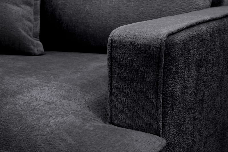 Rossita lyx Ekstra dyb Lænestol - Sort Chenille - Møbler - Stole & lænestole - Lænestole