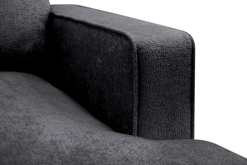 Rossita lyx Ekstra dyb Lænestol - Sort Chenille - Møbler - Stole & lænestole - Lænestole