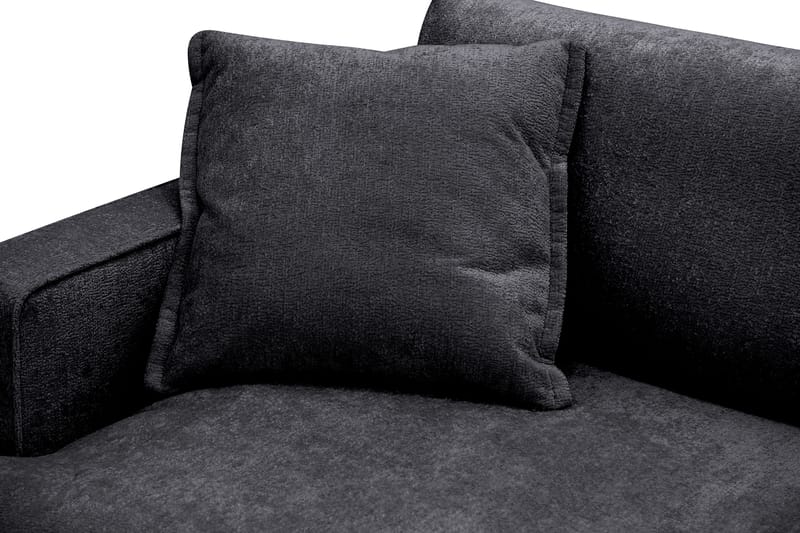 Rossita lyx Ekstra dyb Lænestol - Sort Chenille - Møbler - Stole & lænestole - Lænestole